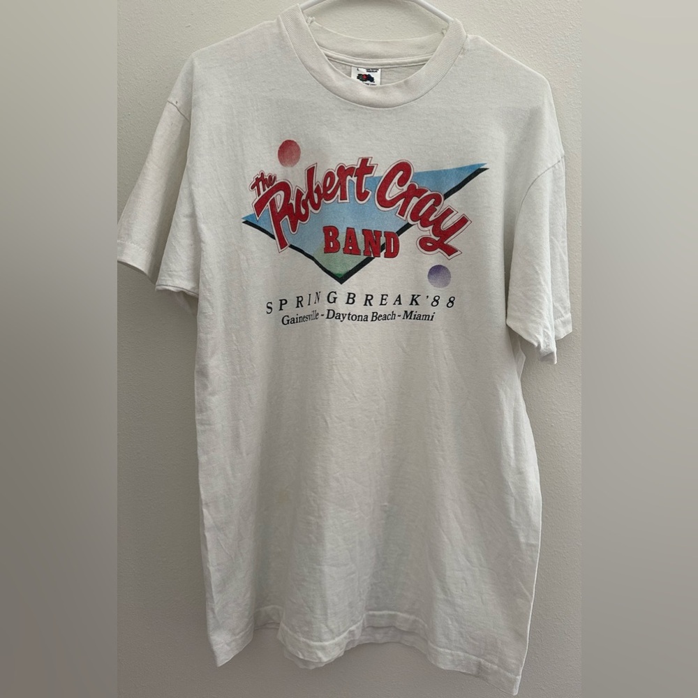 The Robert Cray Band Spring Break 1988 Tour T-shirt VTG Fruit of the Loom Size L
